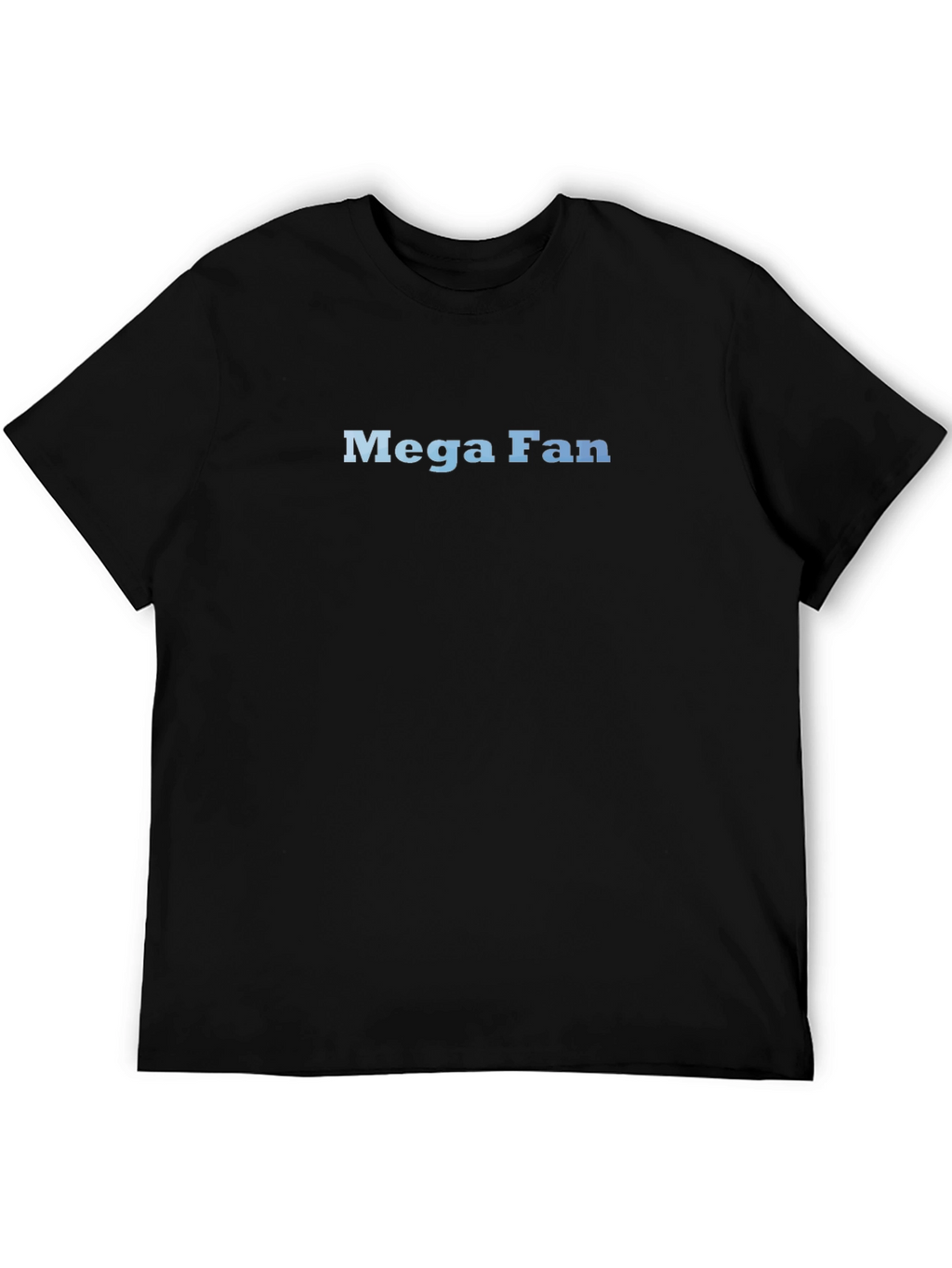 Mega Fan Black Crew Neck T-Shirt