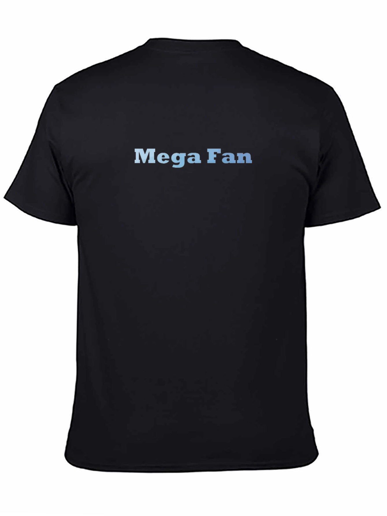 Mega Fan Black Crew Neck T-Shirt