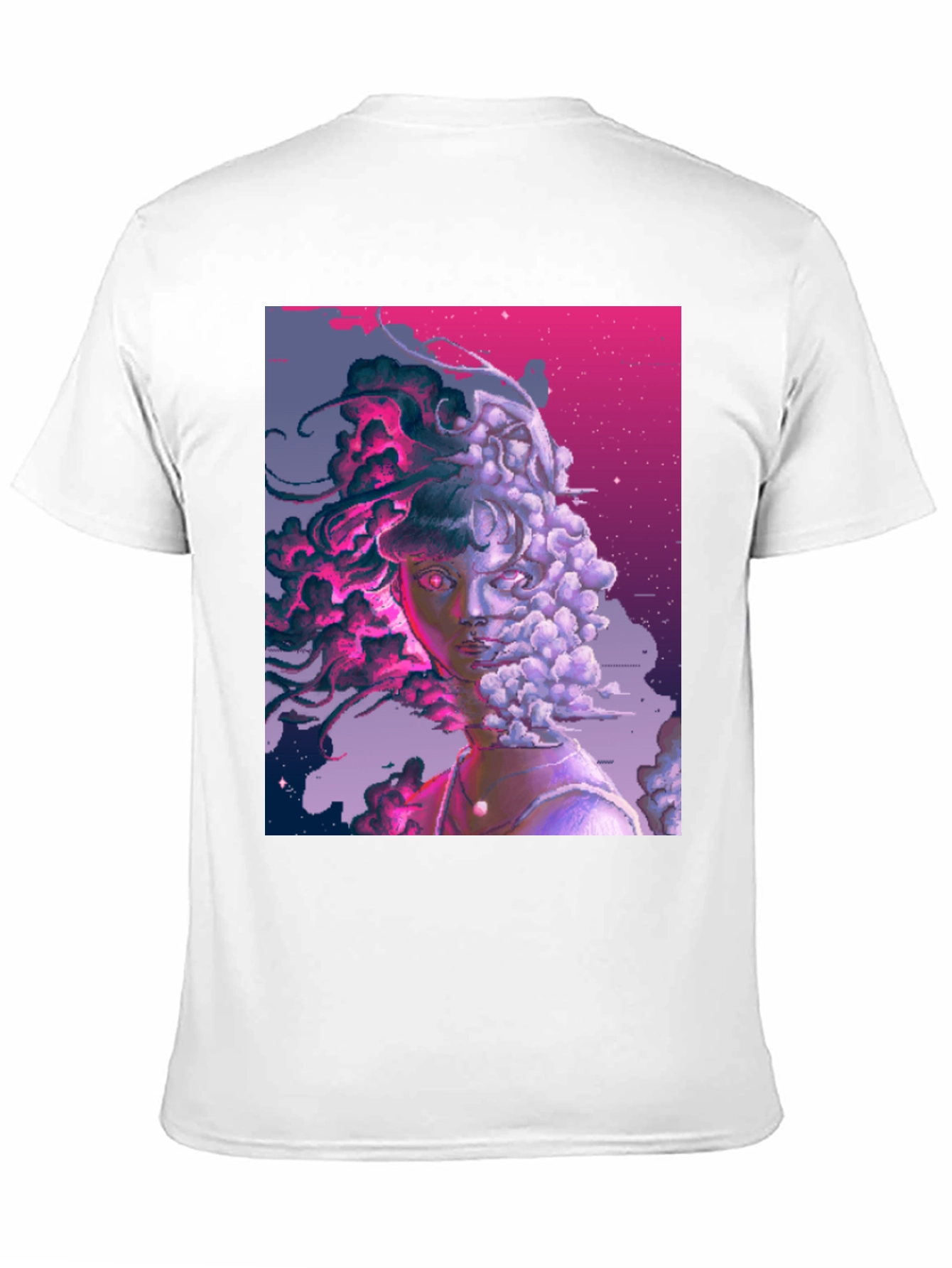Artistic Pixelated Portrait Tee