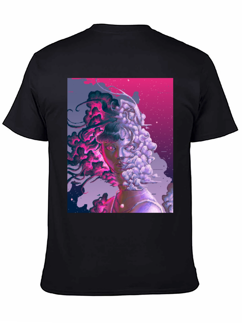 Artistic Pixelated Portrait Tee