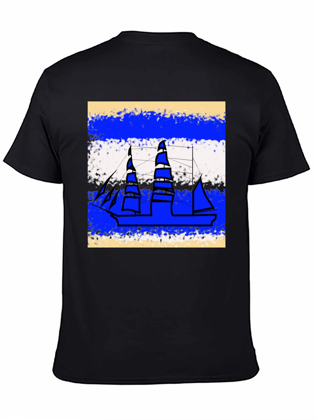 Nautical Ship Graphic Tee - Casual Style