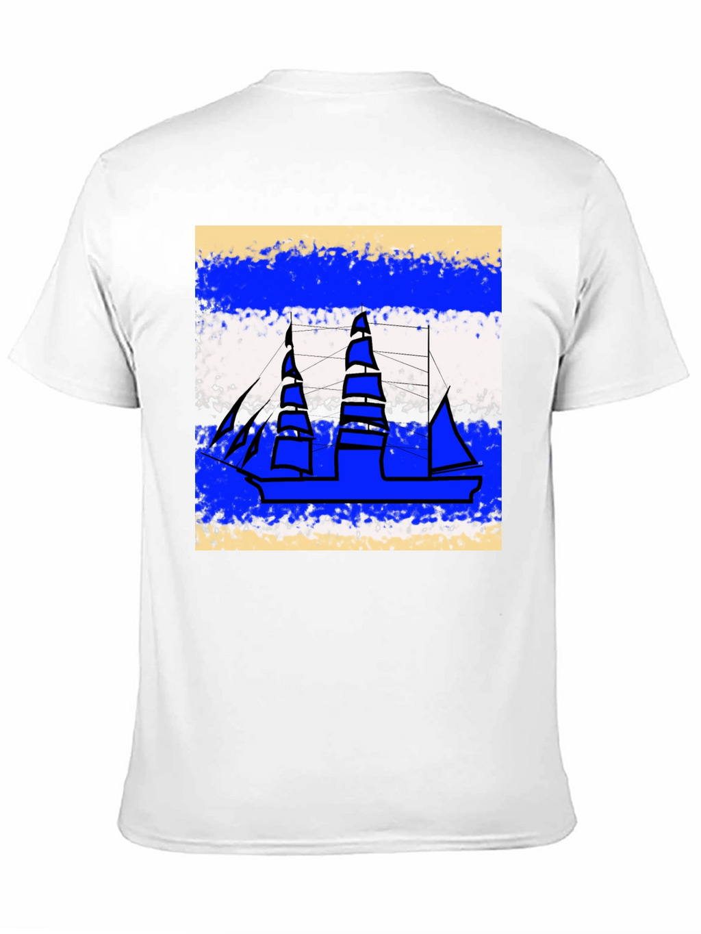 Nautical Ship Graphic Tee - Casual Style