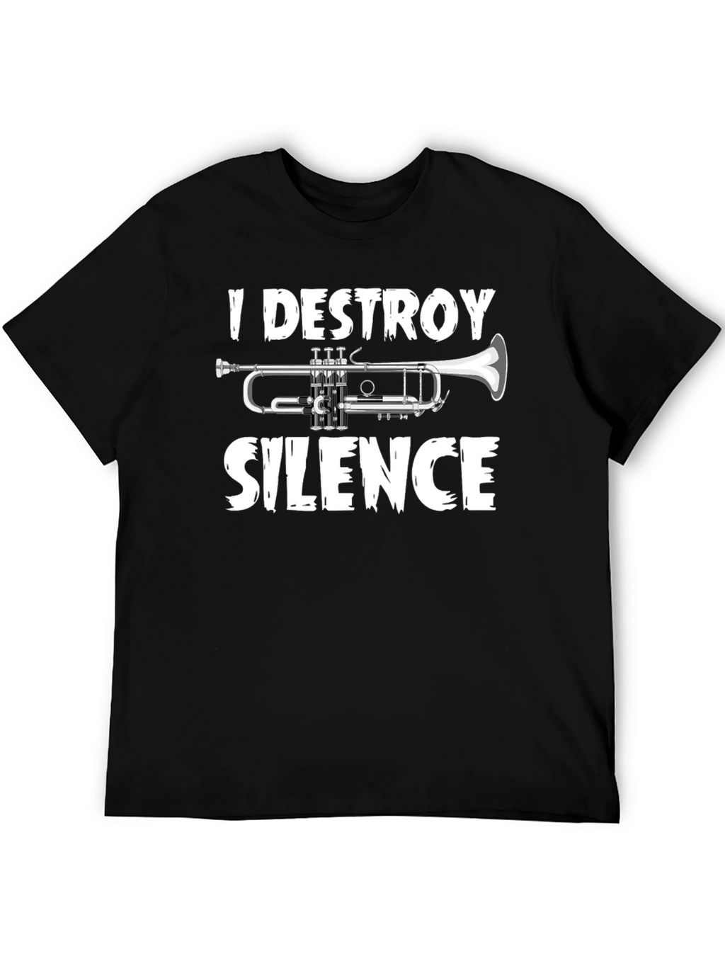 I Destroy Silence Trumpet Graphic Tee