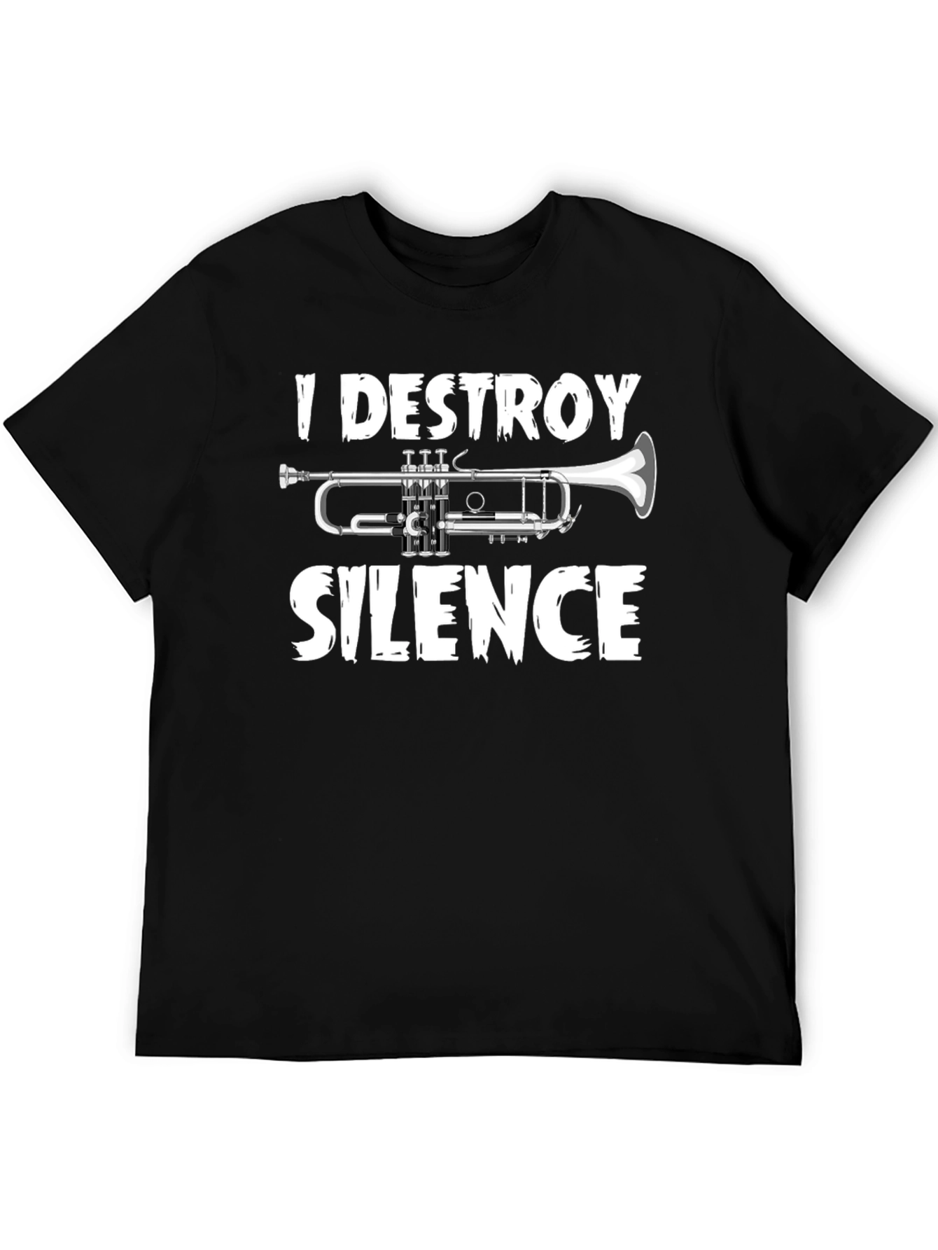 I Destroy Silence Trumpet Graphic Tee