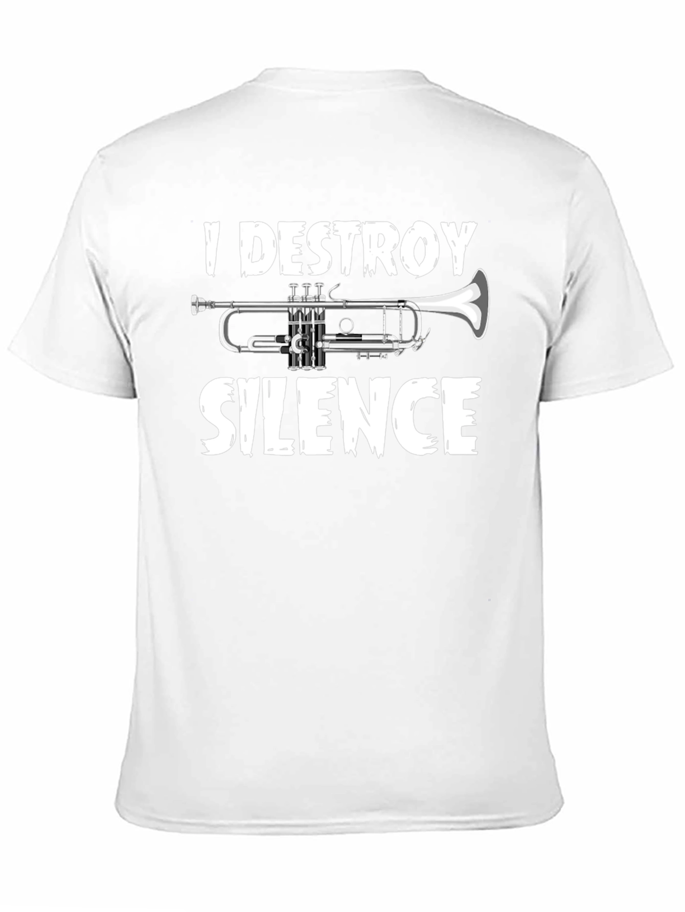 I Destroy Silence Trumpet Graphic Tee