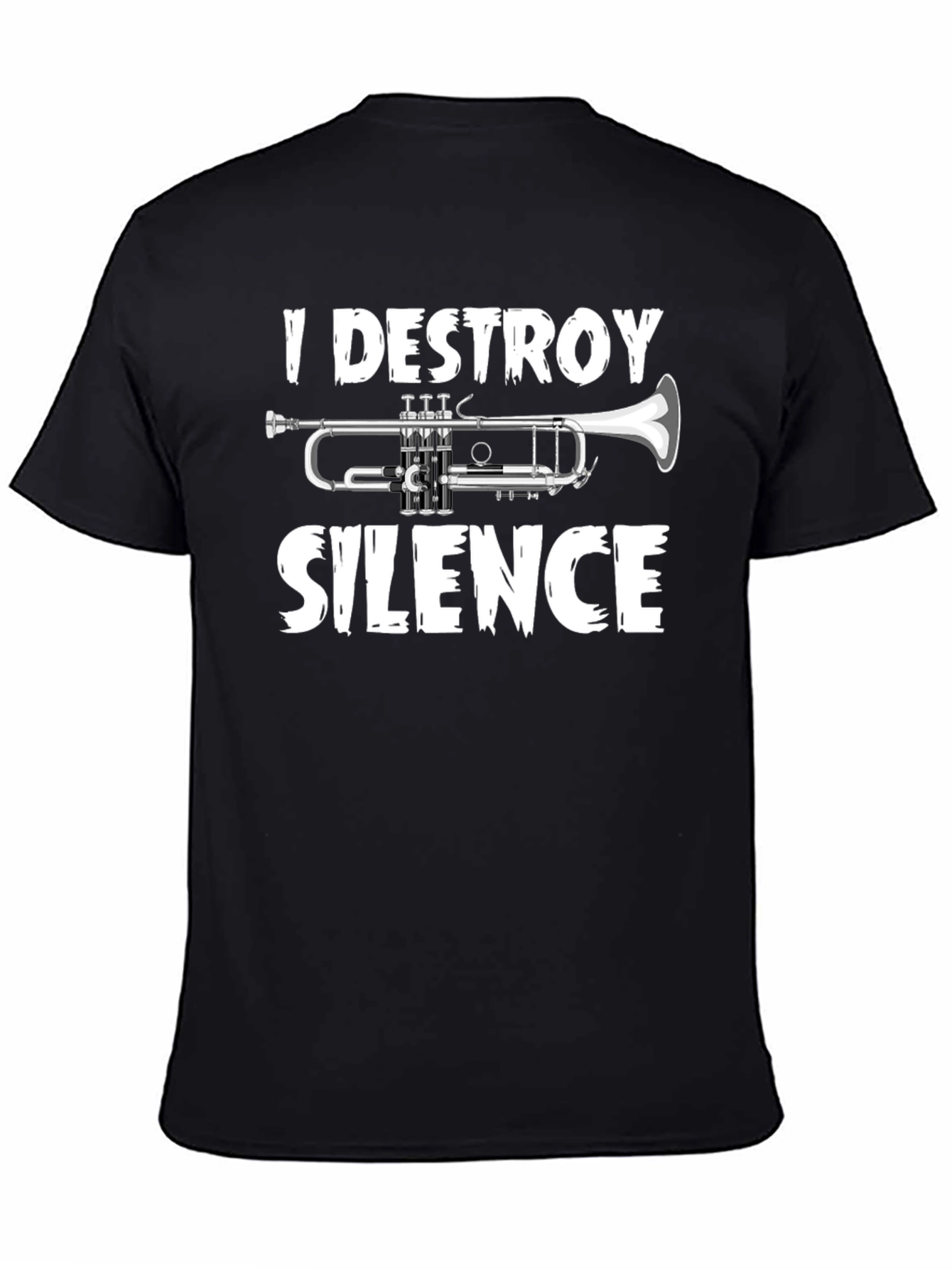 I Destroy Silence Trumpet Graphic Tee