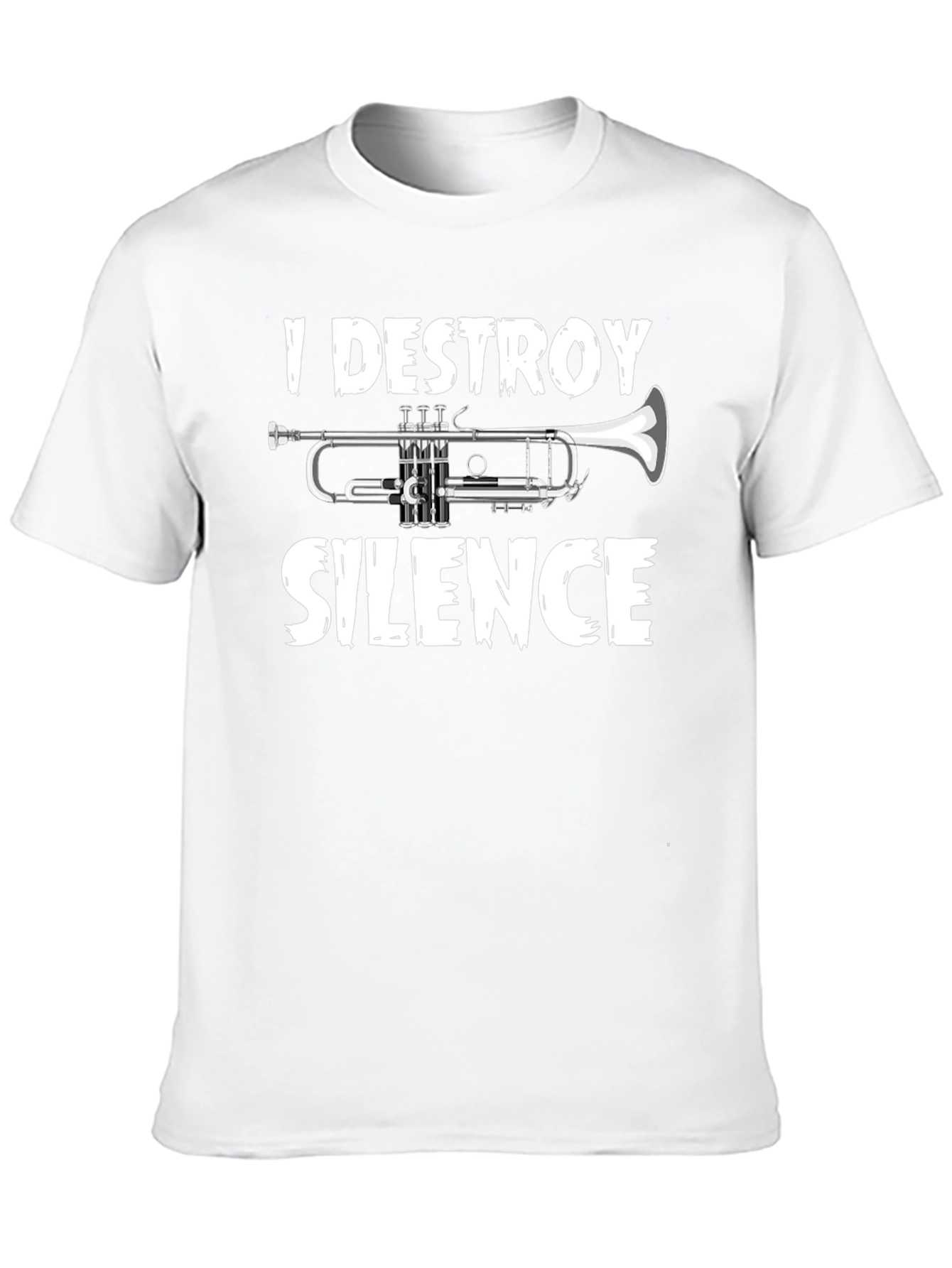 I Destroy Silence Trumpet Graphic Tee
