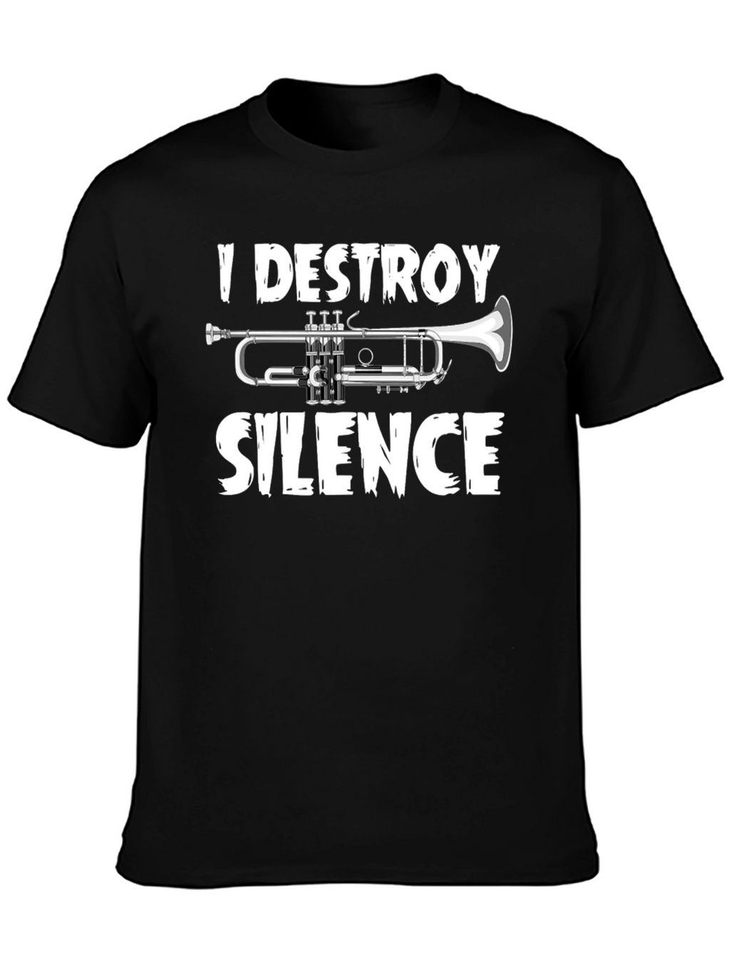 I Destroy Silence Trumpet Graphic Tee