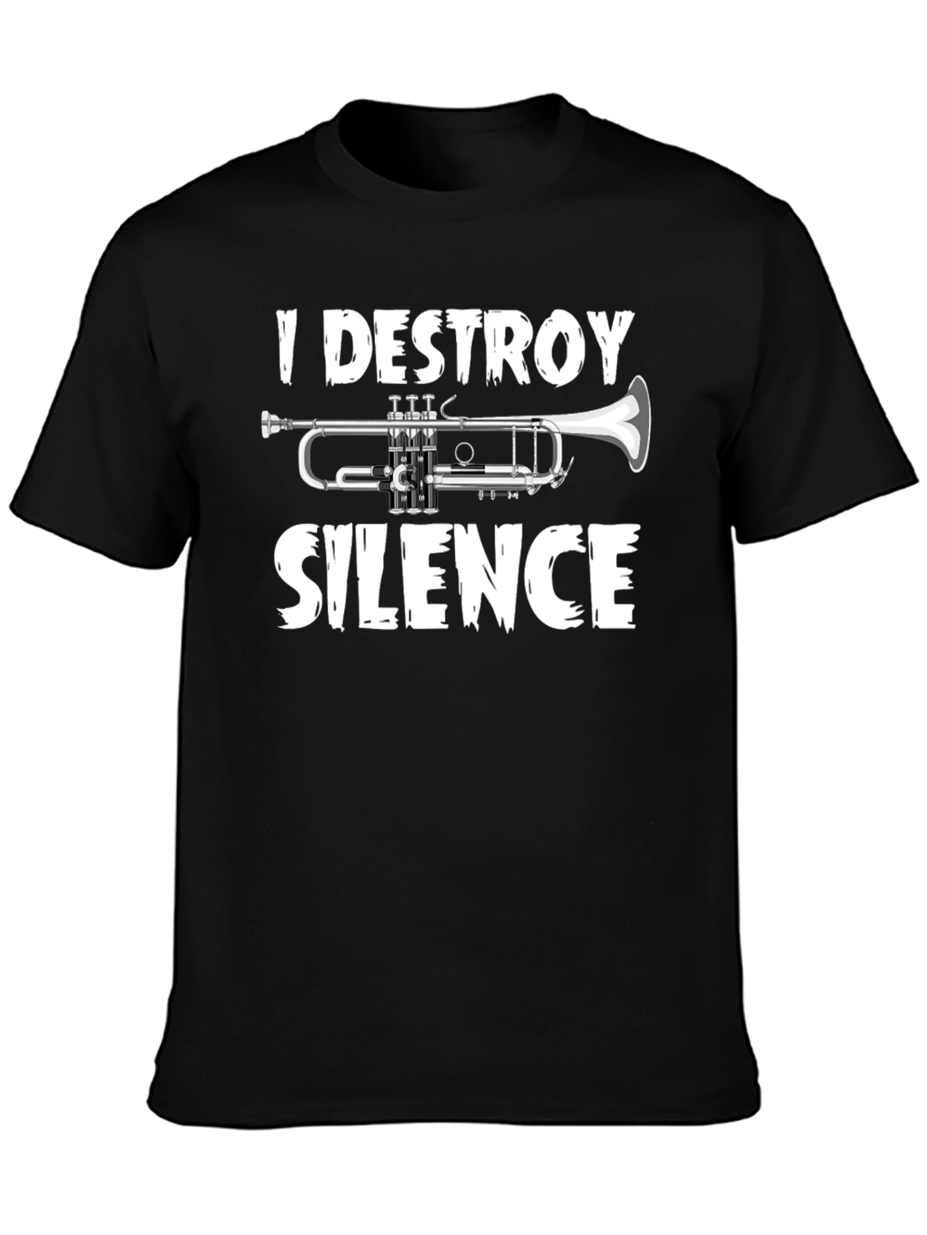 I Destroy Silence Trumpet Graphic Tee