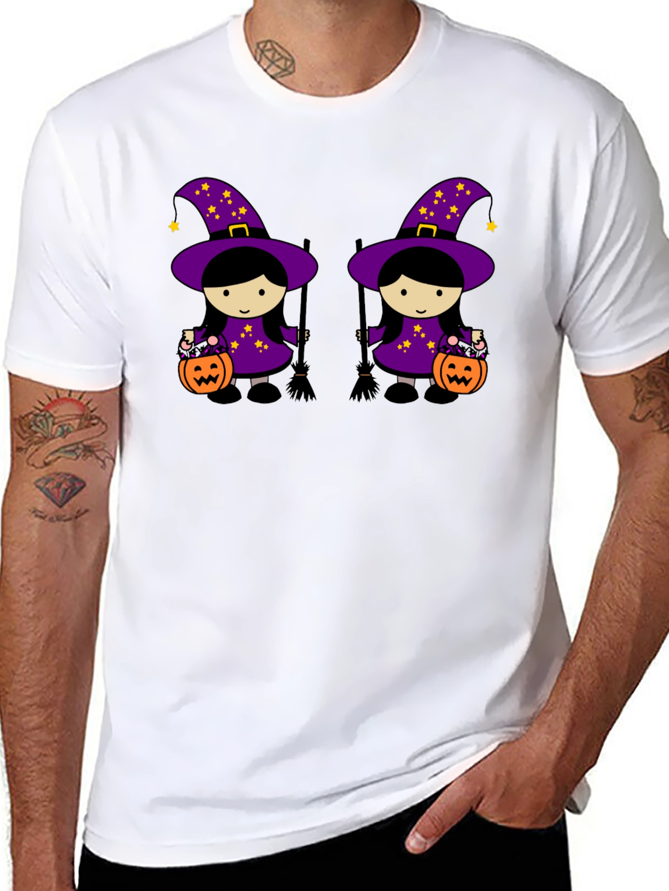 Halloween Witches Black T-Shirt