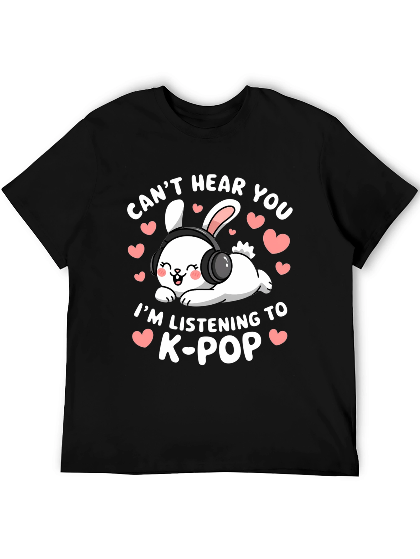 K-Pop Bunny T-Shirt - Cute Music Lover Tee