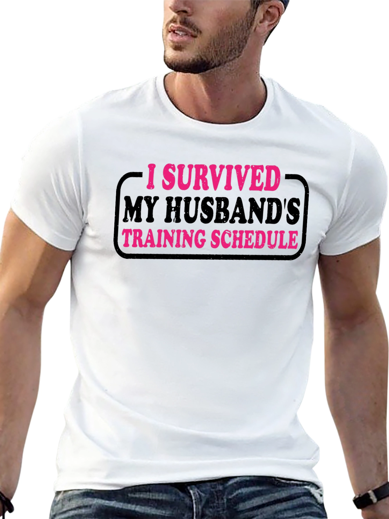 I Survived My Husbands Training Schedule T-Shirt