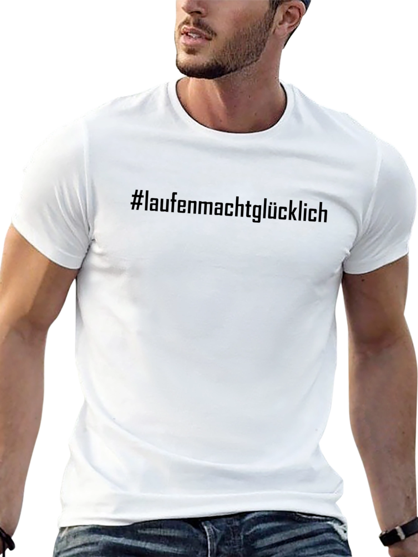 Laufen Macht Glücklich Black T-Shirt