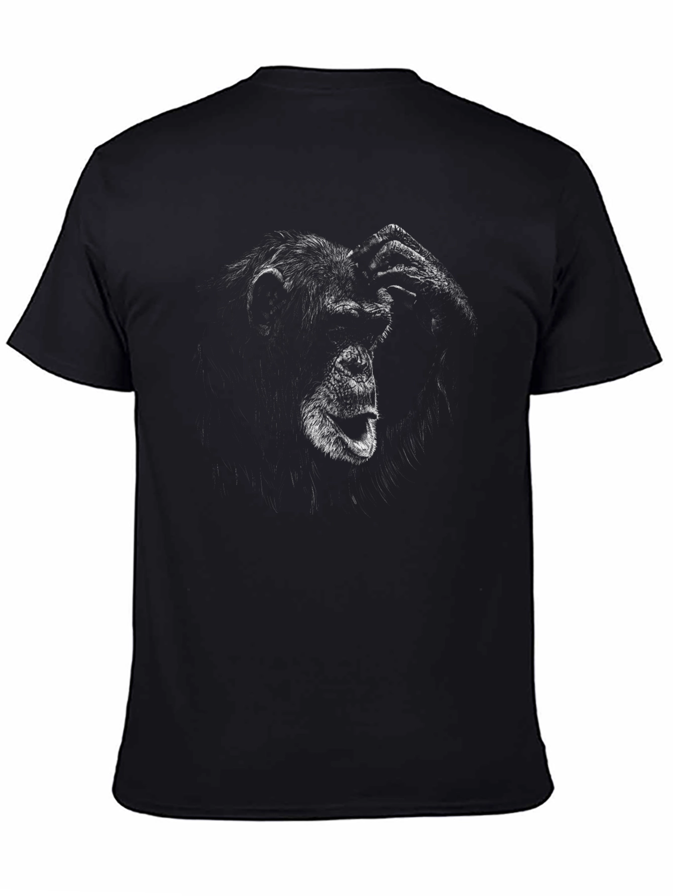 Graphic Black T-Shirt - Monkey See No Evil