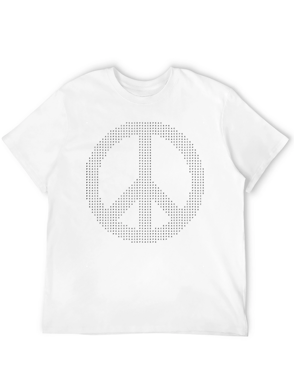 Peace Sign Graphic T-Shirt - Black