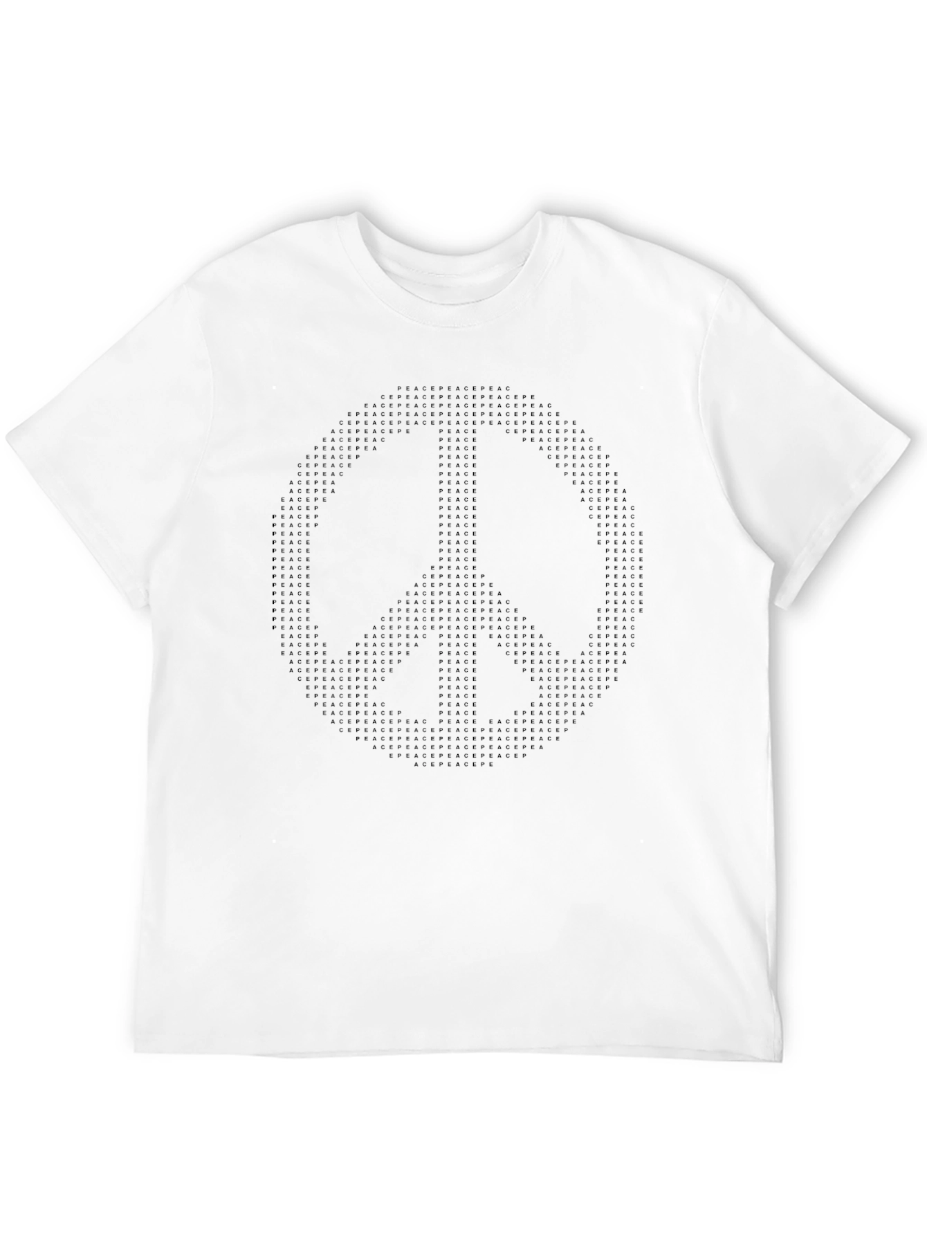Peace Sign Graphic T-Shirt - Black