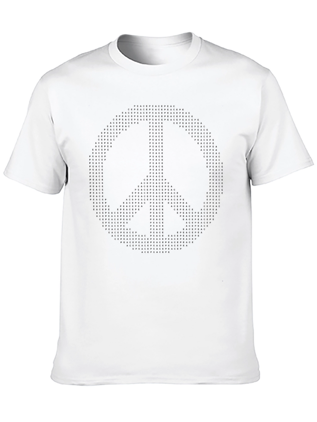 Peace Sign Graphic T-Shirt - Black