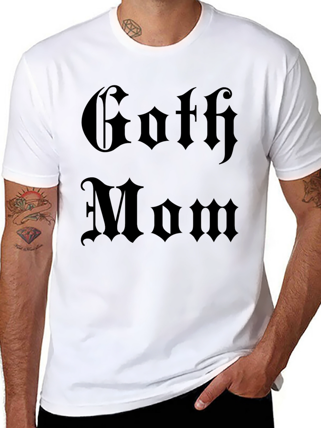 Goth Mom Graphic Tee - Dark Aesthetic