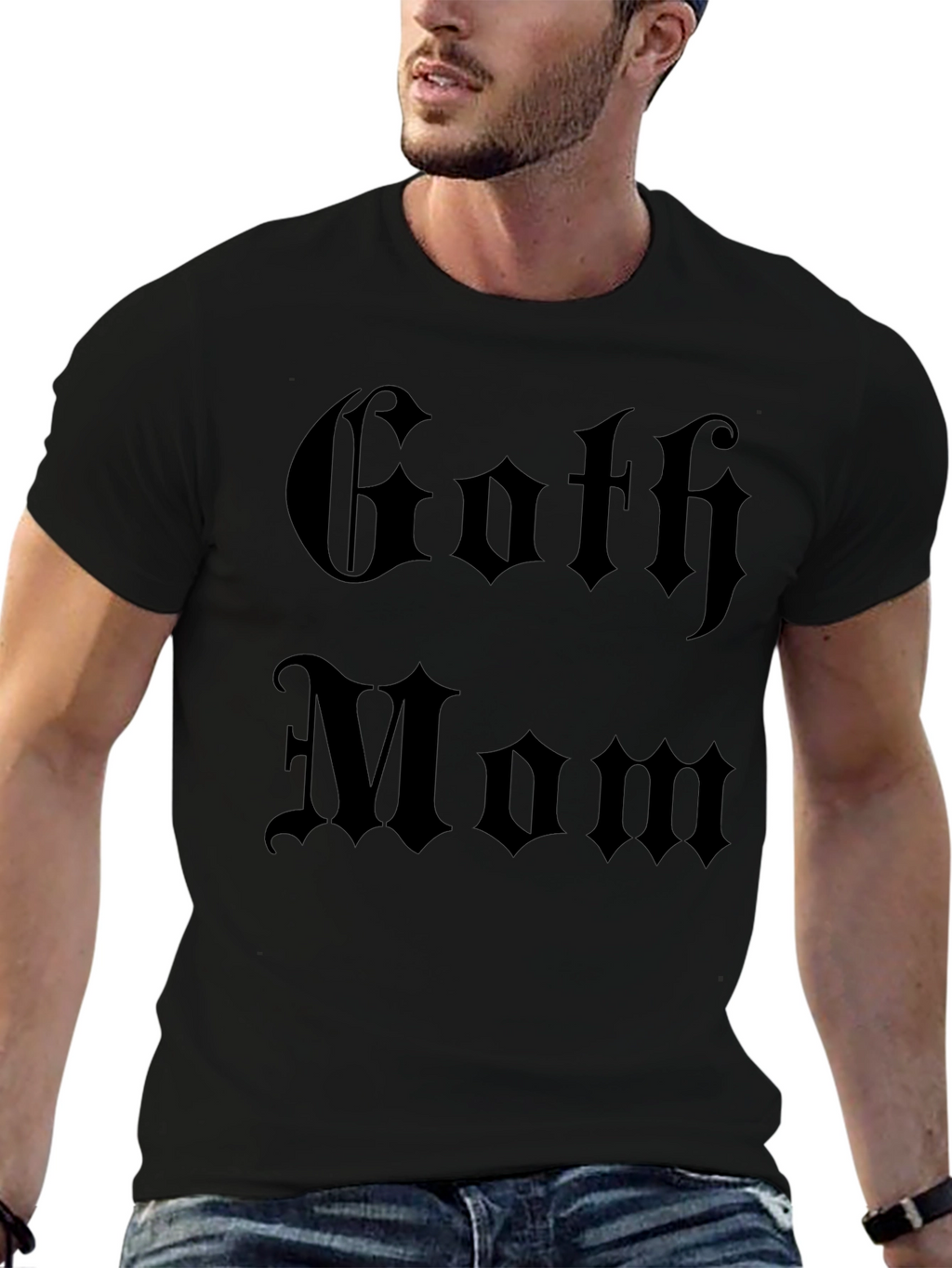 Goth Mom Graphic Tee - Dark Aesthetic