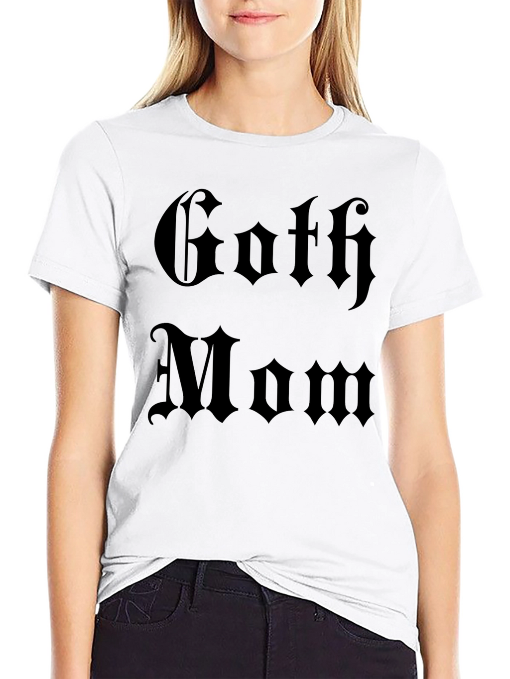 Goth Mom Graphic Tee - Dark Aesthetic