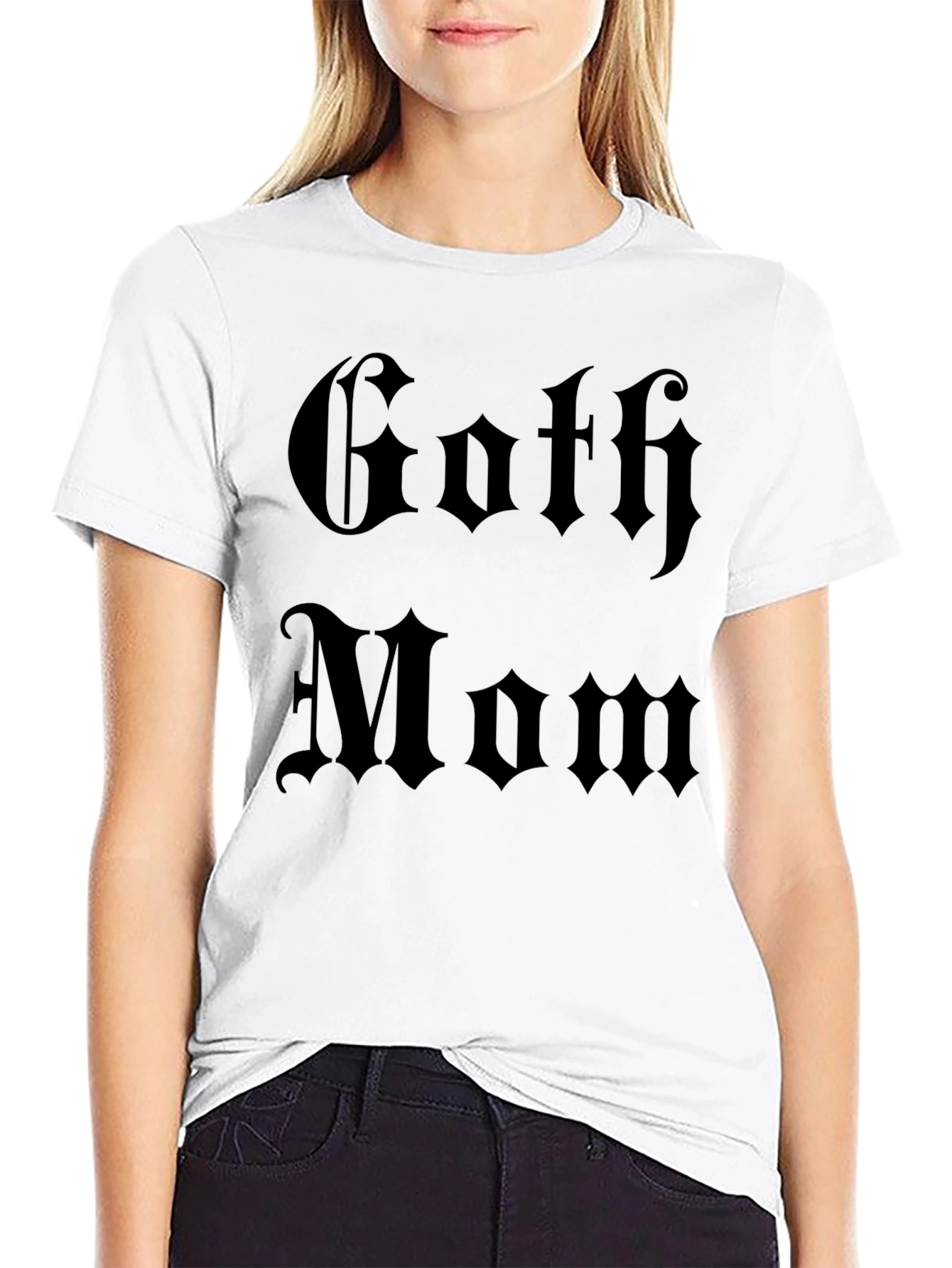 Goth Mom Graphic Tee - Dark Aesthetic