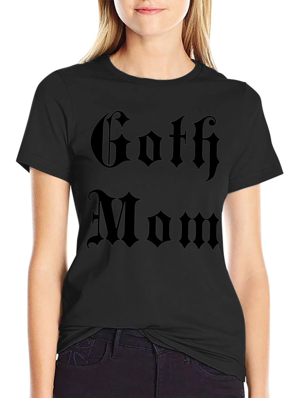 Goth Mom Graphic Tee - Dark Aesthetic