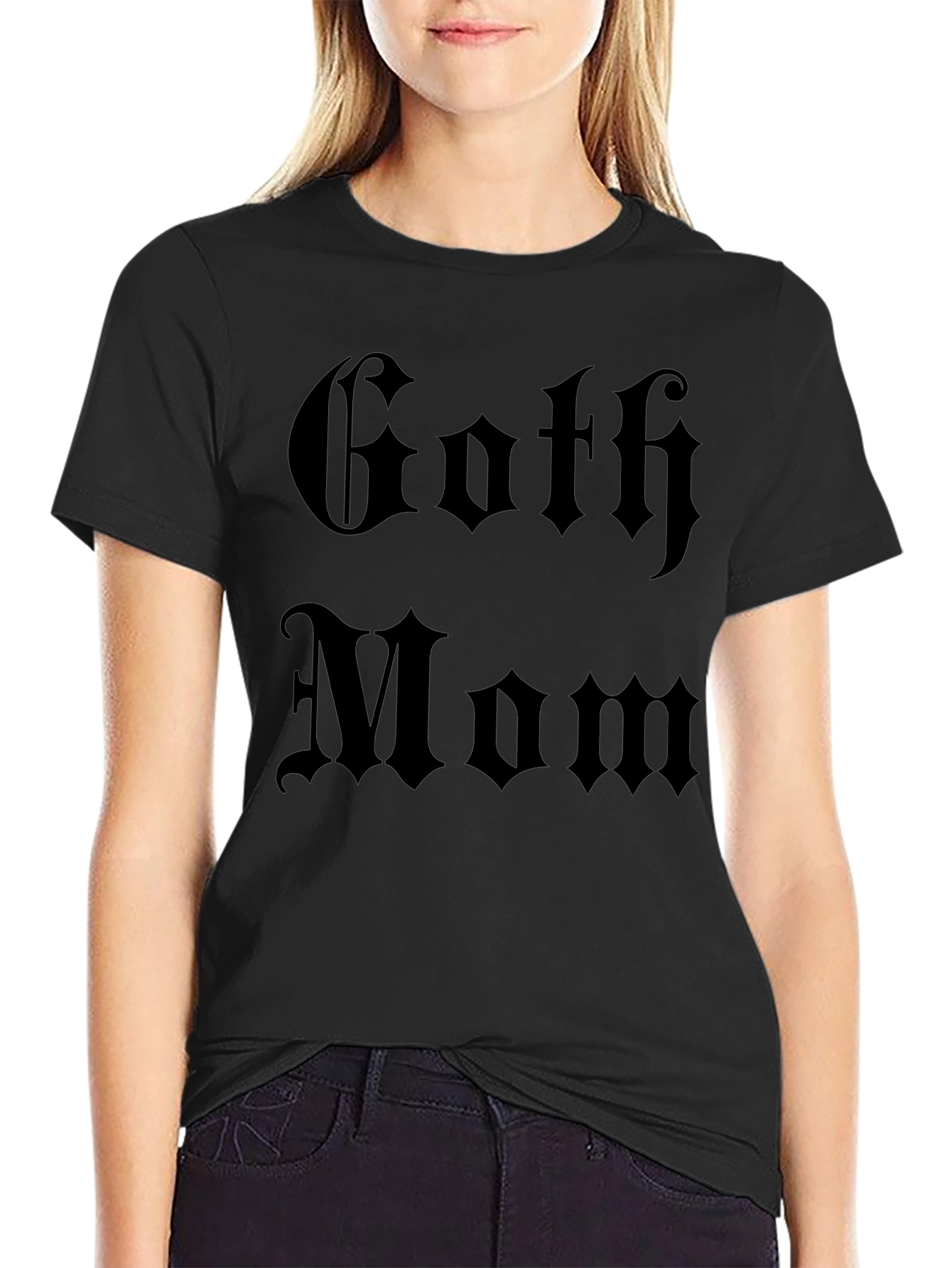 Goth Mom Graphic Tee - Dark Aesthetic