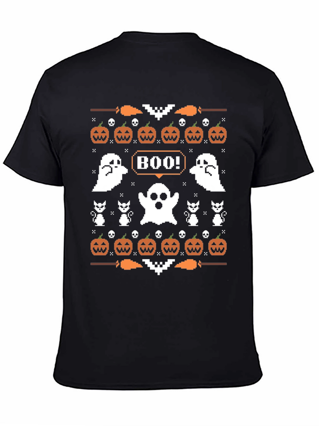 Boo Halloween Pixel Art T-Shirt