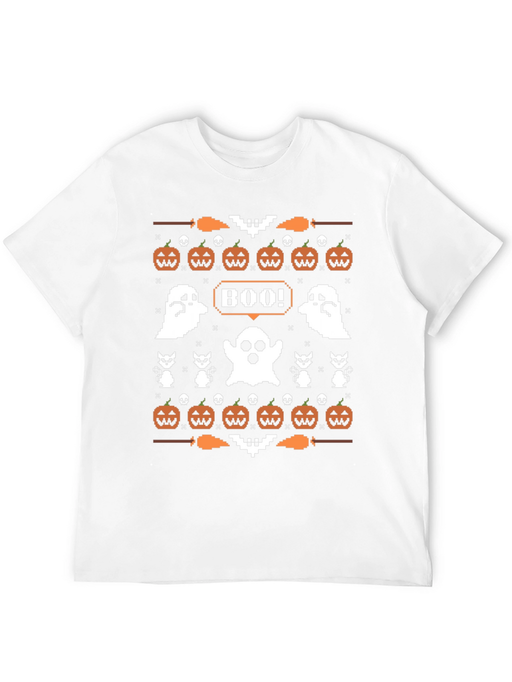 Boo Halloween Pixel Art T-Shirt