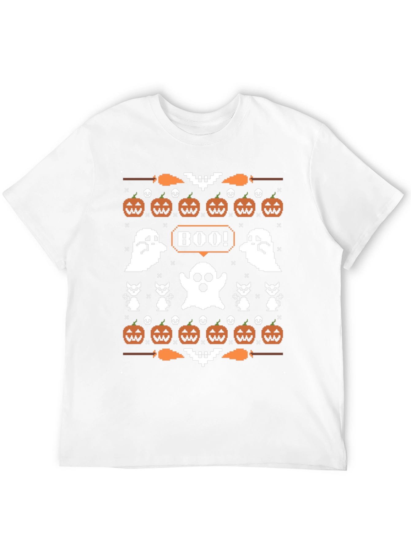 Boo Halloween Pixel Art T-Shirt