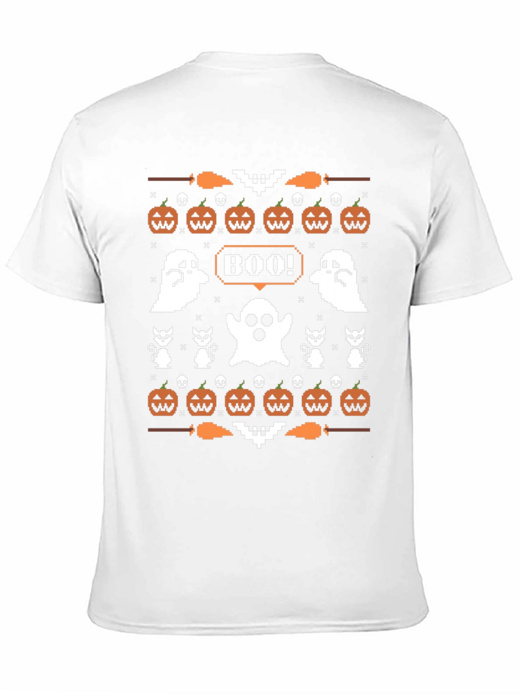 Boo Halloween Pixel Art T-Shirt
