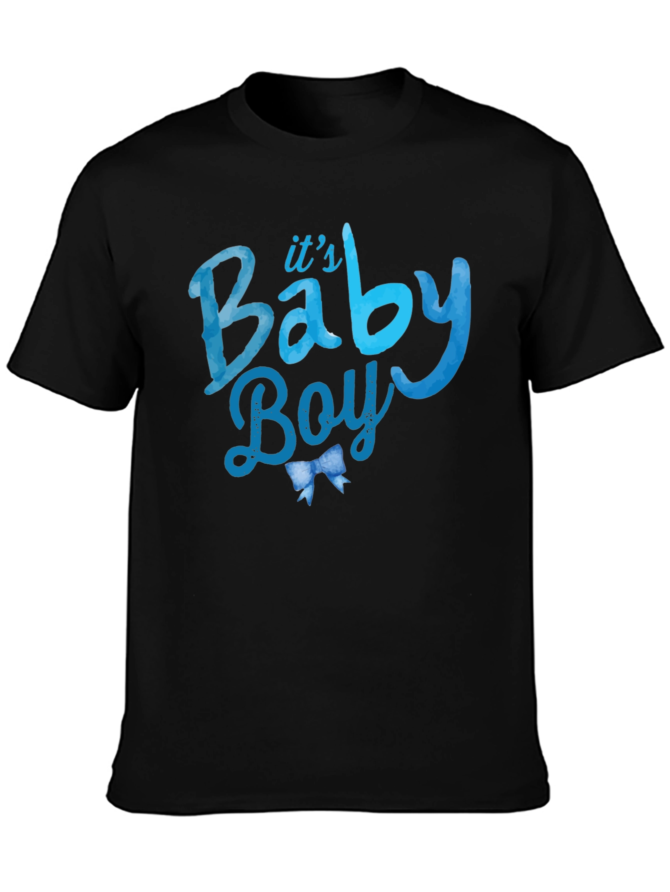 Its A Baby Boy Black Graphic Tee