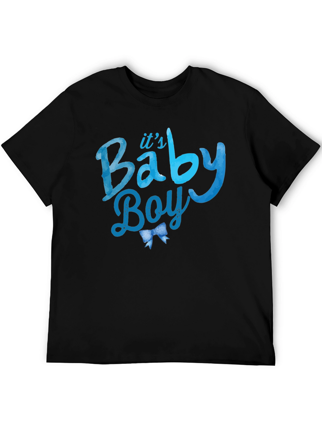 Its A Baby Boy Black Graphic Tee