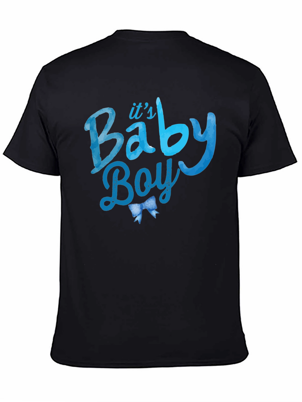 Its A Baby Boy Black Graphic Tee
