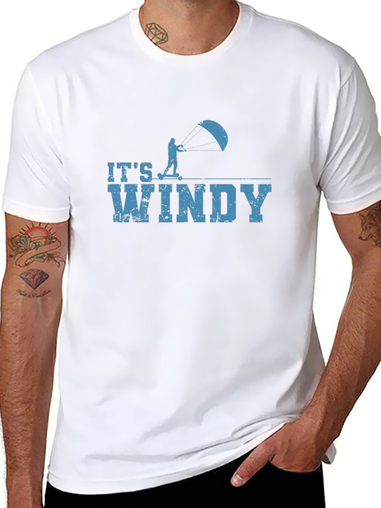 Its Windy T-Shirt - Kitesurfing Tee