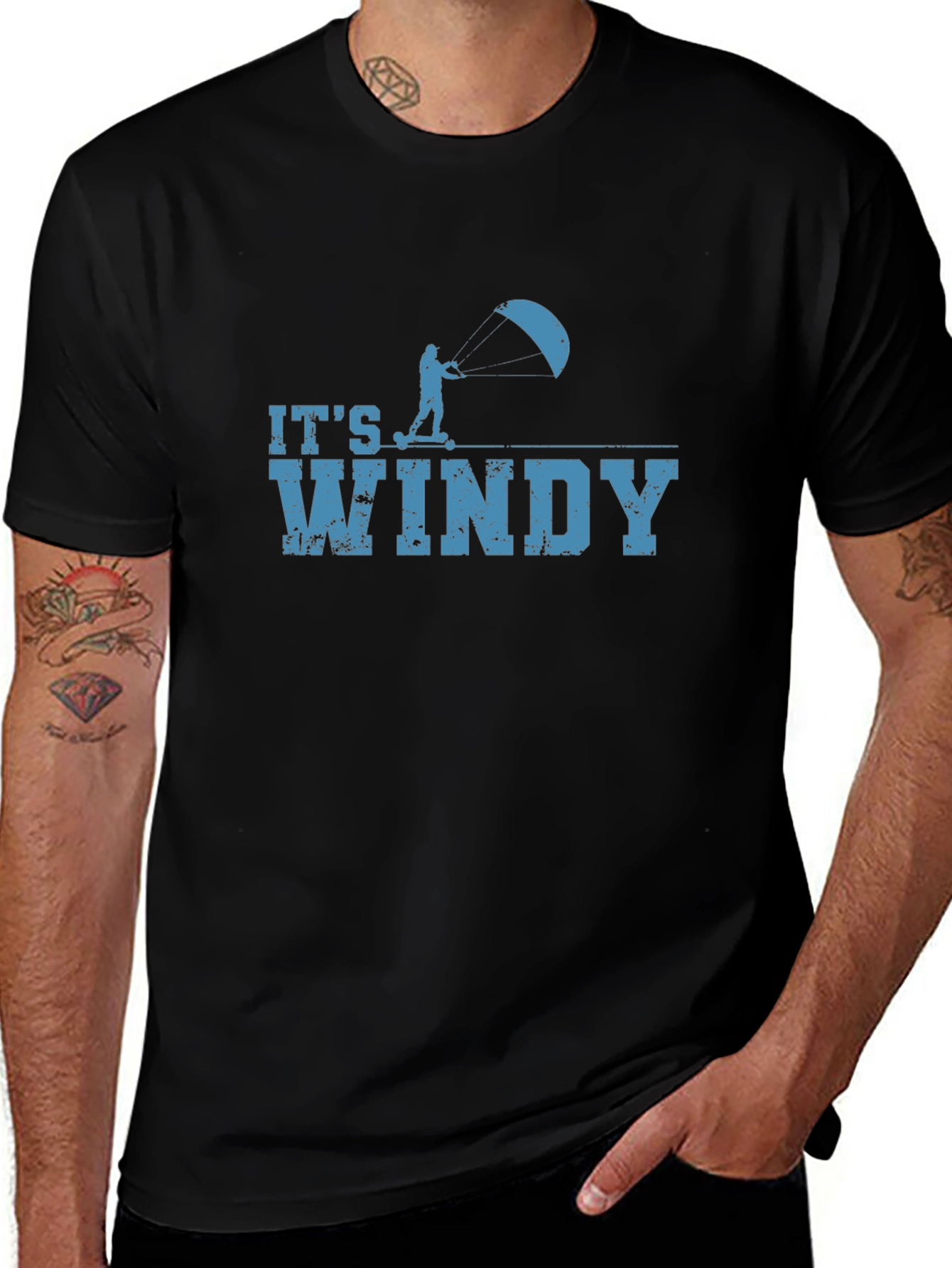 Its Windy T-Shirt - Kitesurfing Tee