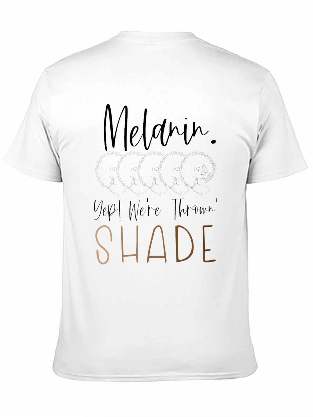 Melanin Throwin Shade Black T-Shirt