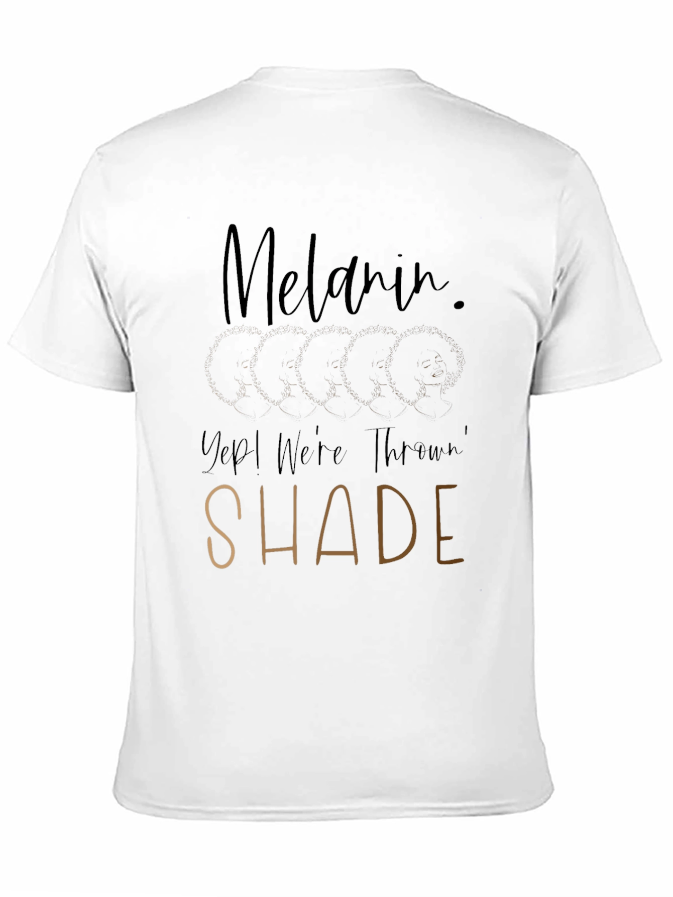 Melanin Throwin Shade Black T-Shirt