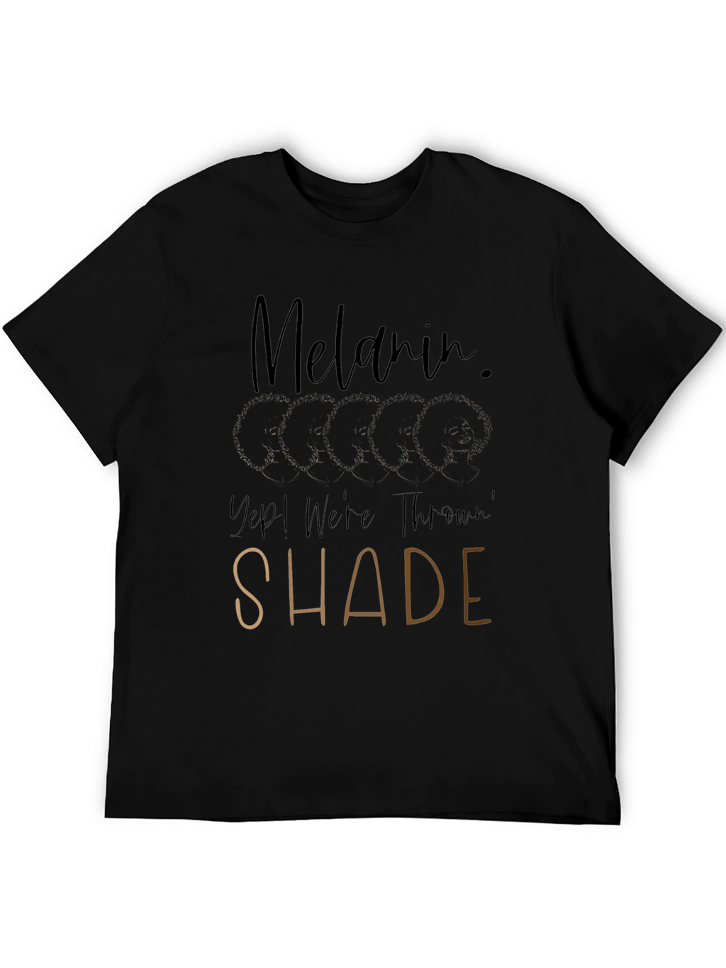 Melanin Throwin Shade Black T-Shirt
