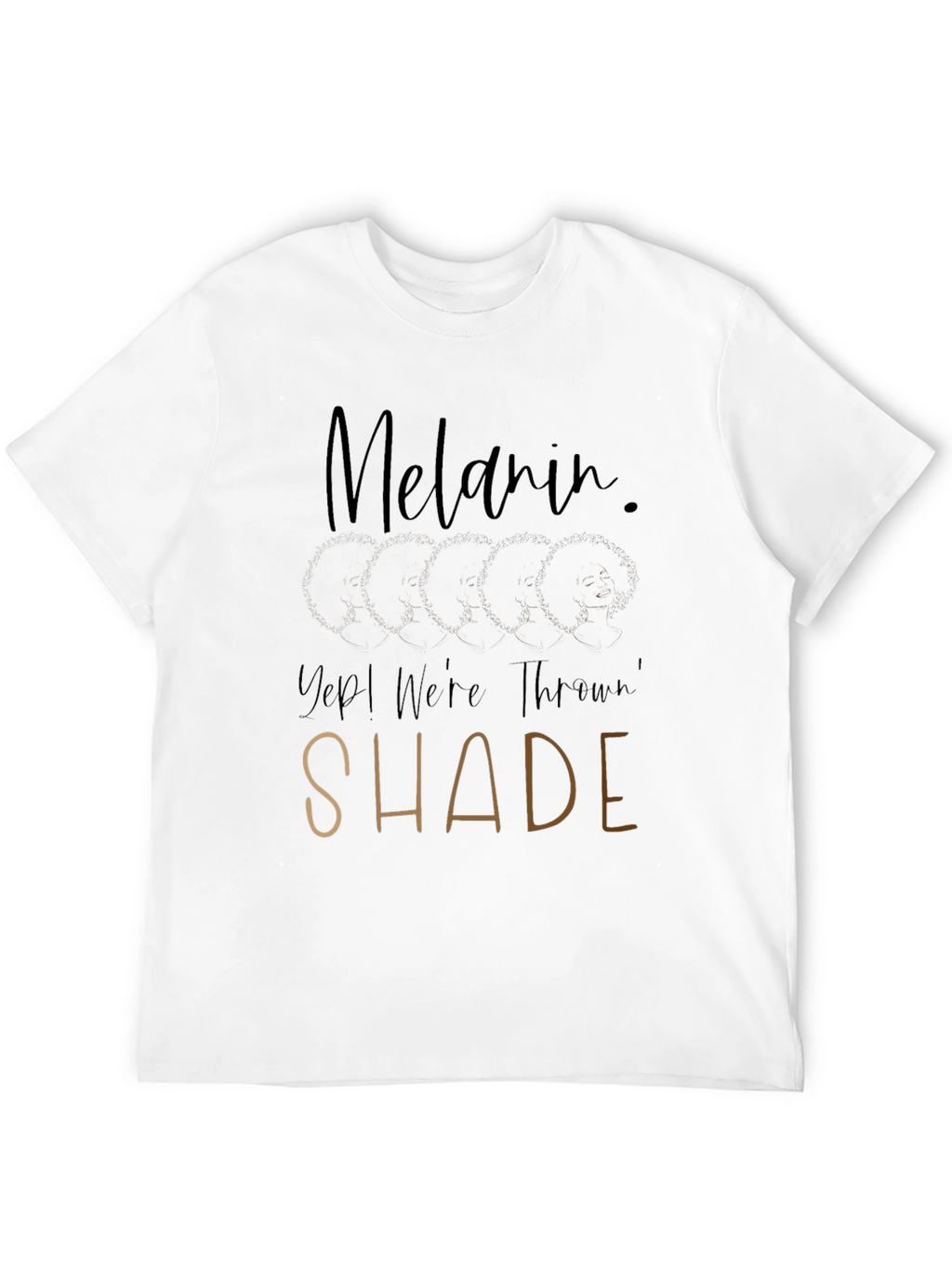 Melanin Throwin Shade Black T-Shirt