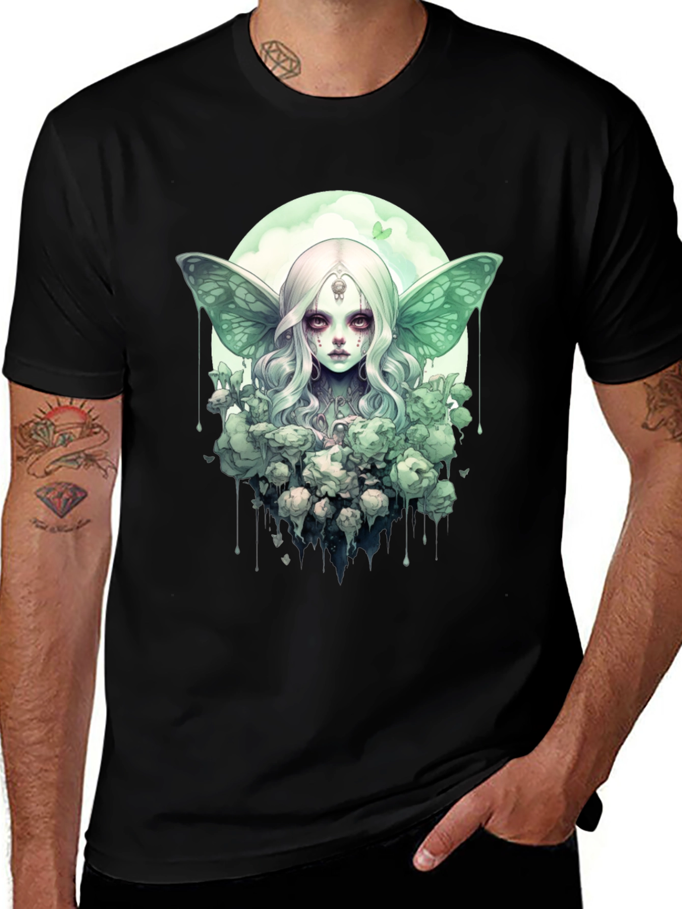 Gothic Fairy T-Shirt - Unique Dark Fantasy Tee