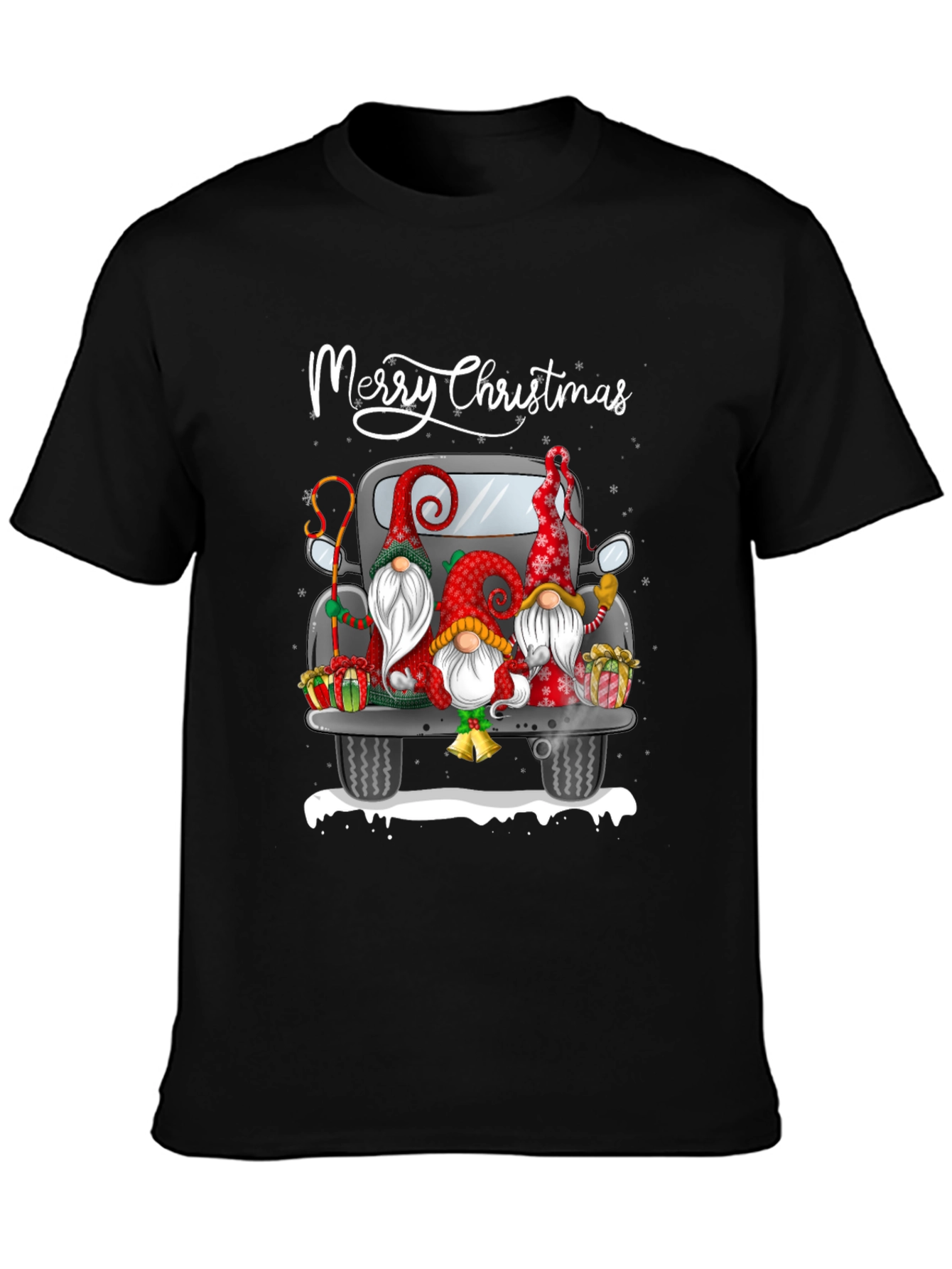 Merry Christmas Gnome Truck T-Shirt