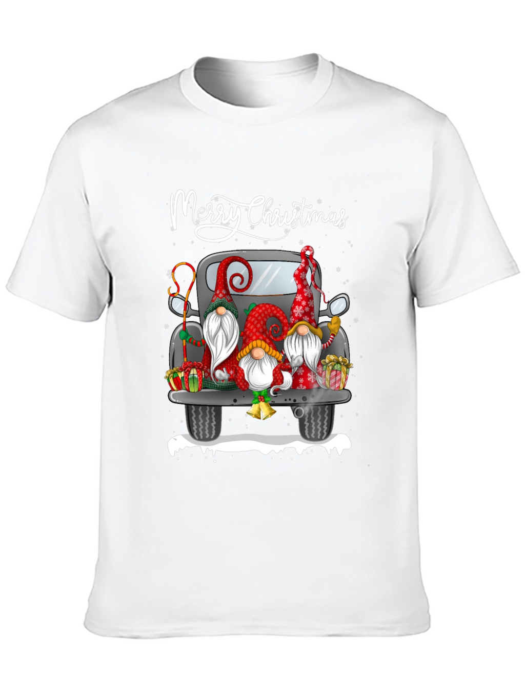 Merry Christmas Gnome Truck T-Shirt