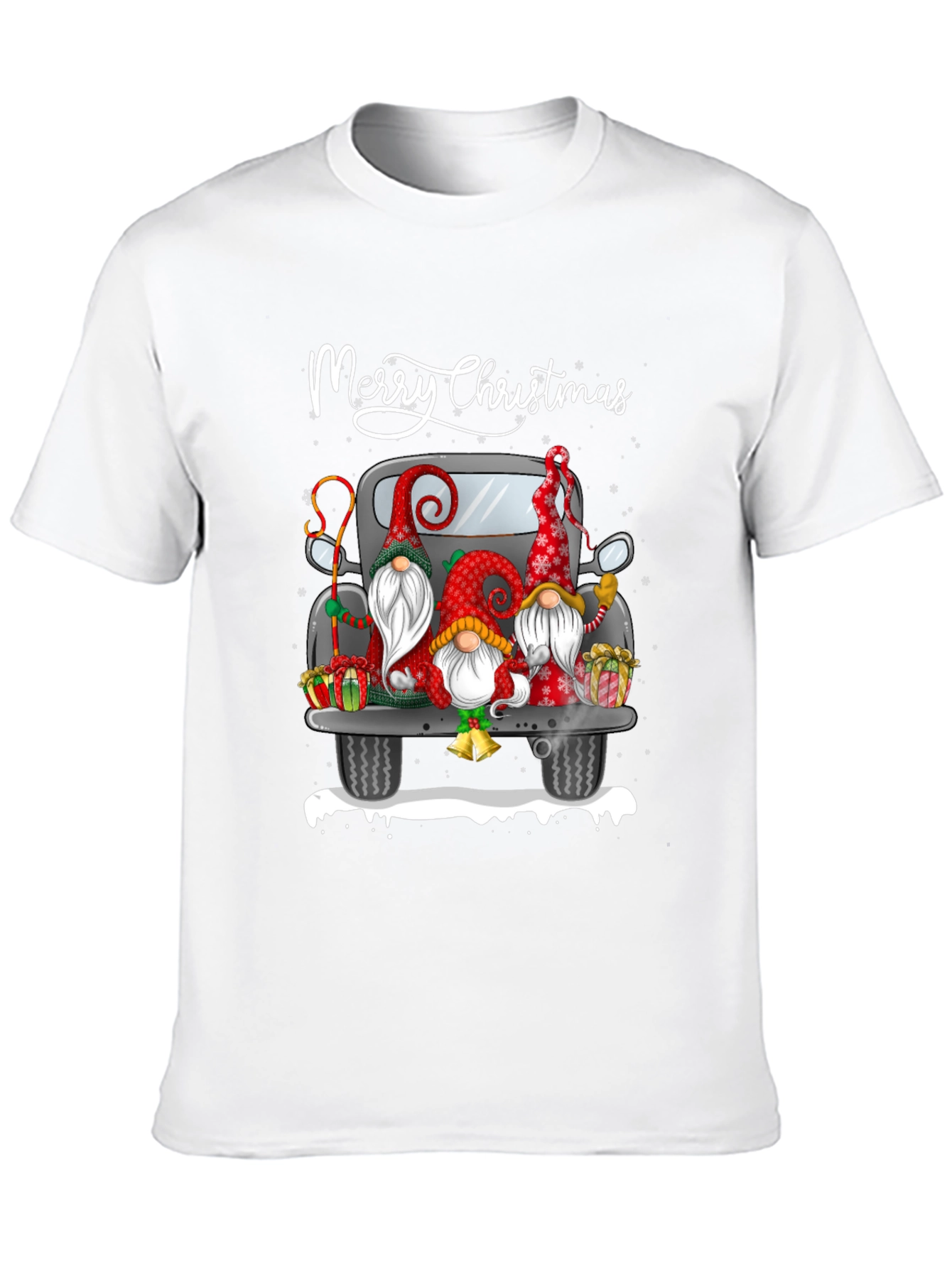 Merry Christmas Gnome Truck T-Shirt