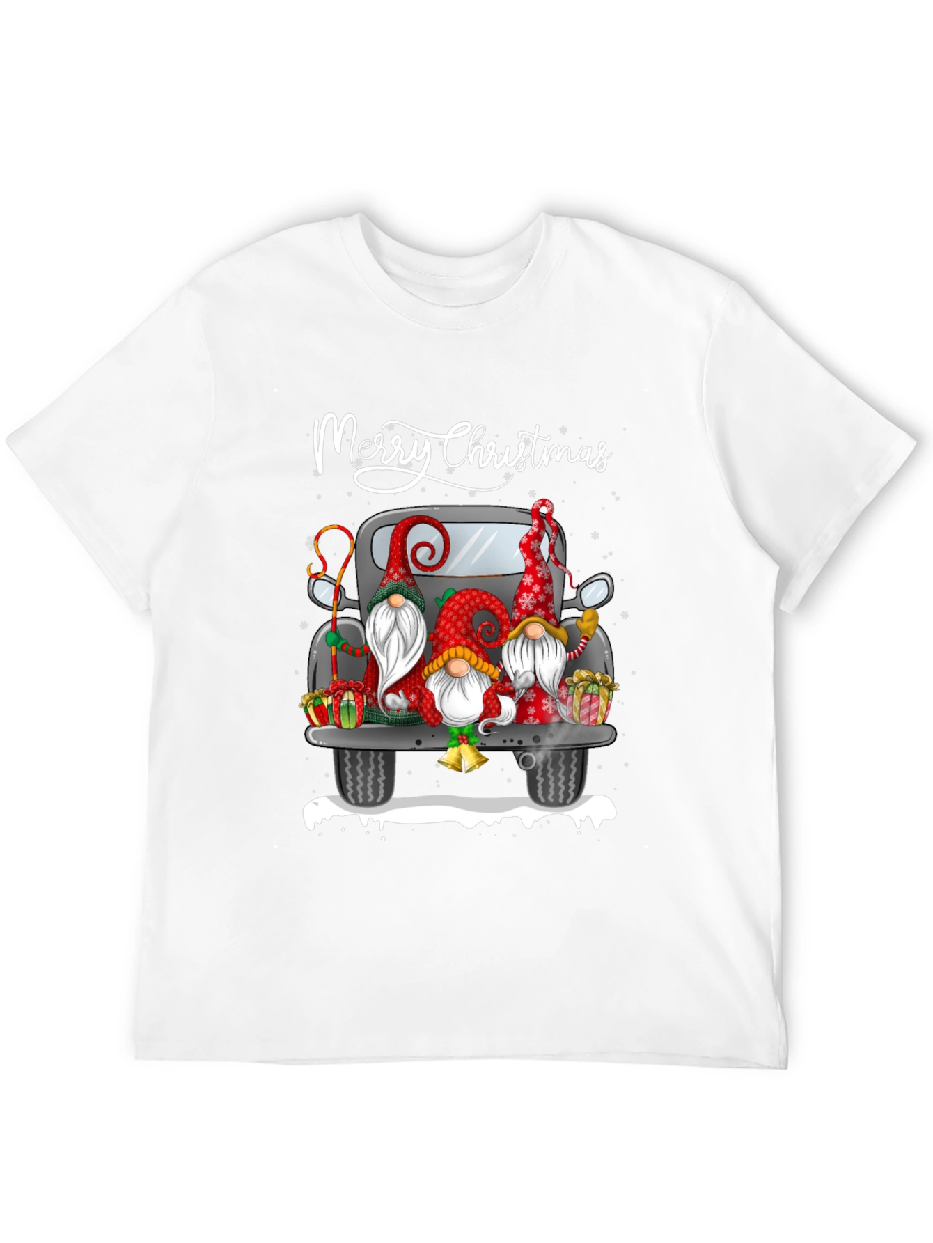 Merry Christmas Gnome Truck T-Shirt