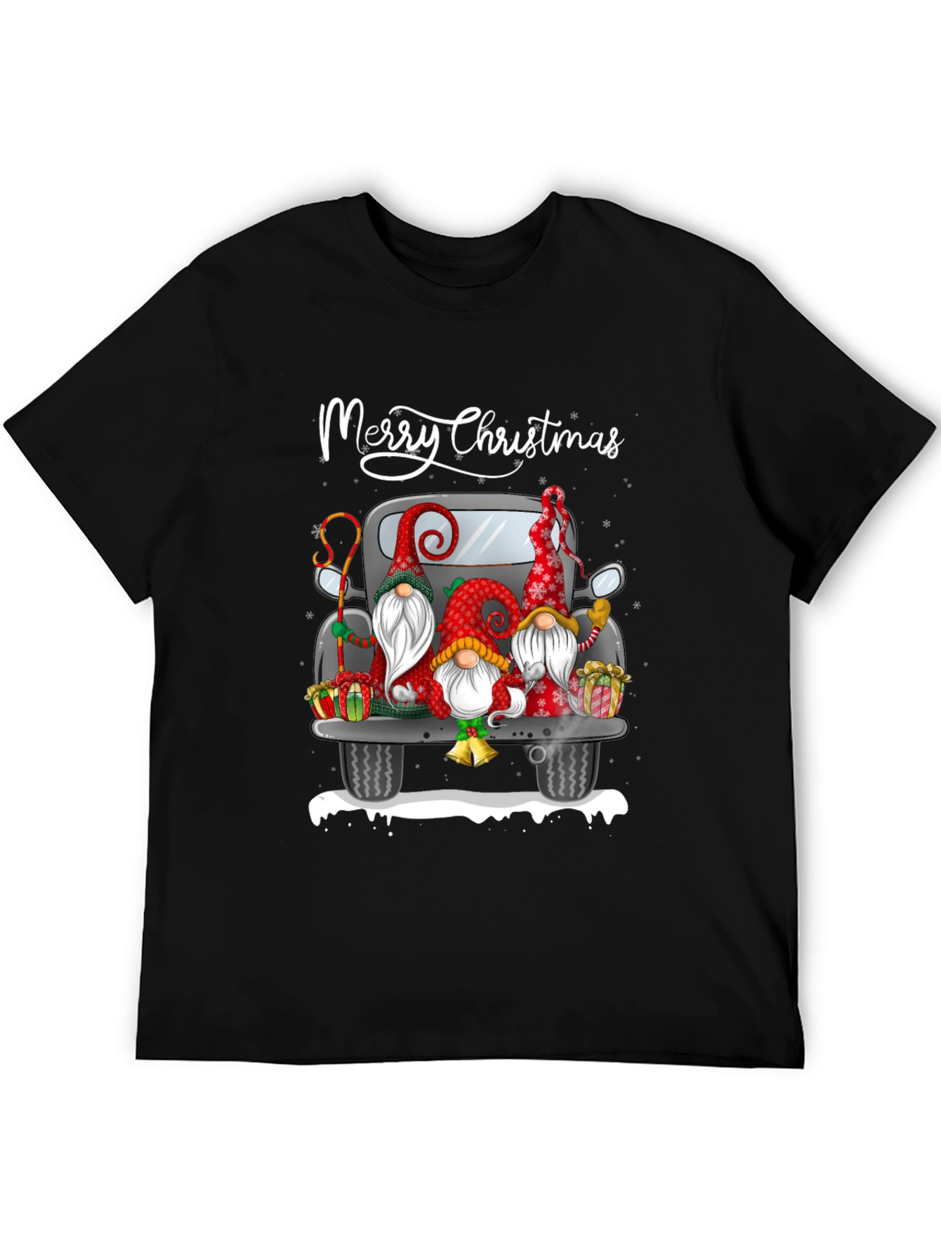 Merry Christmas Gnome Truck T-Shirt