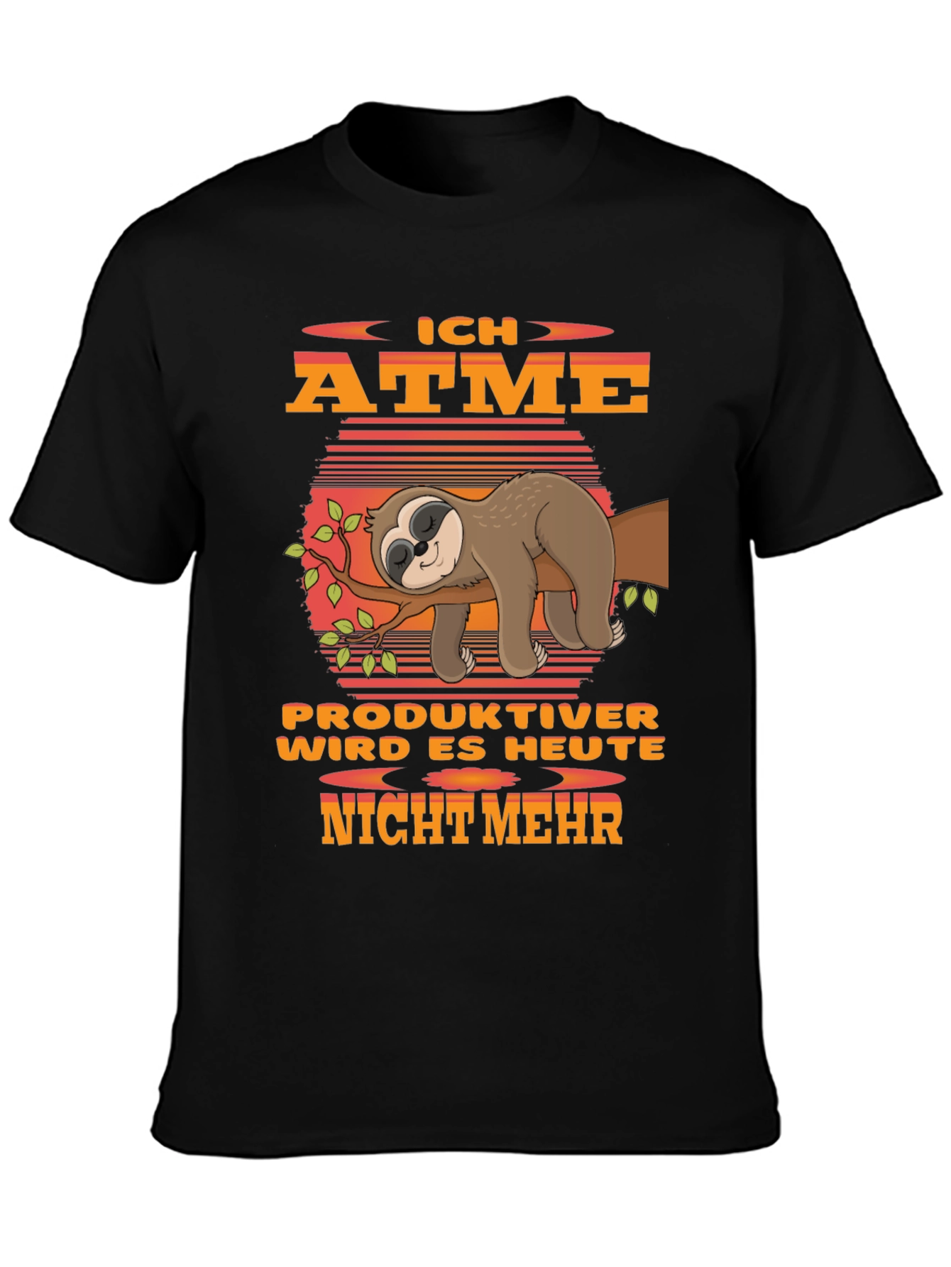 Ich Atme Sloth Graphic T-Shirt