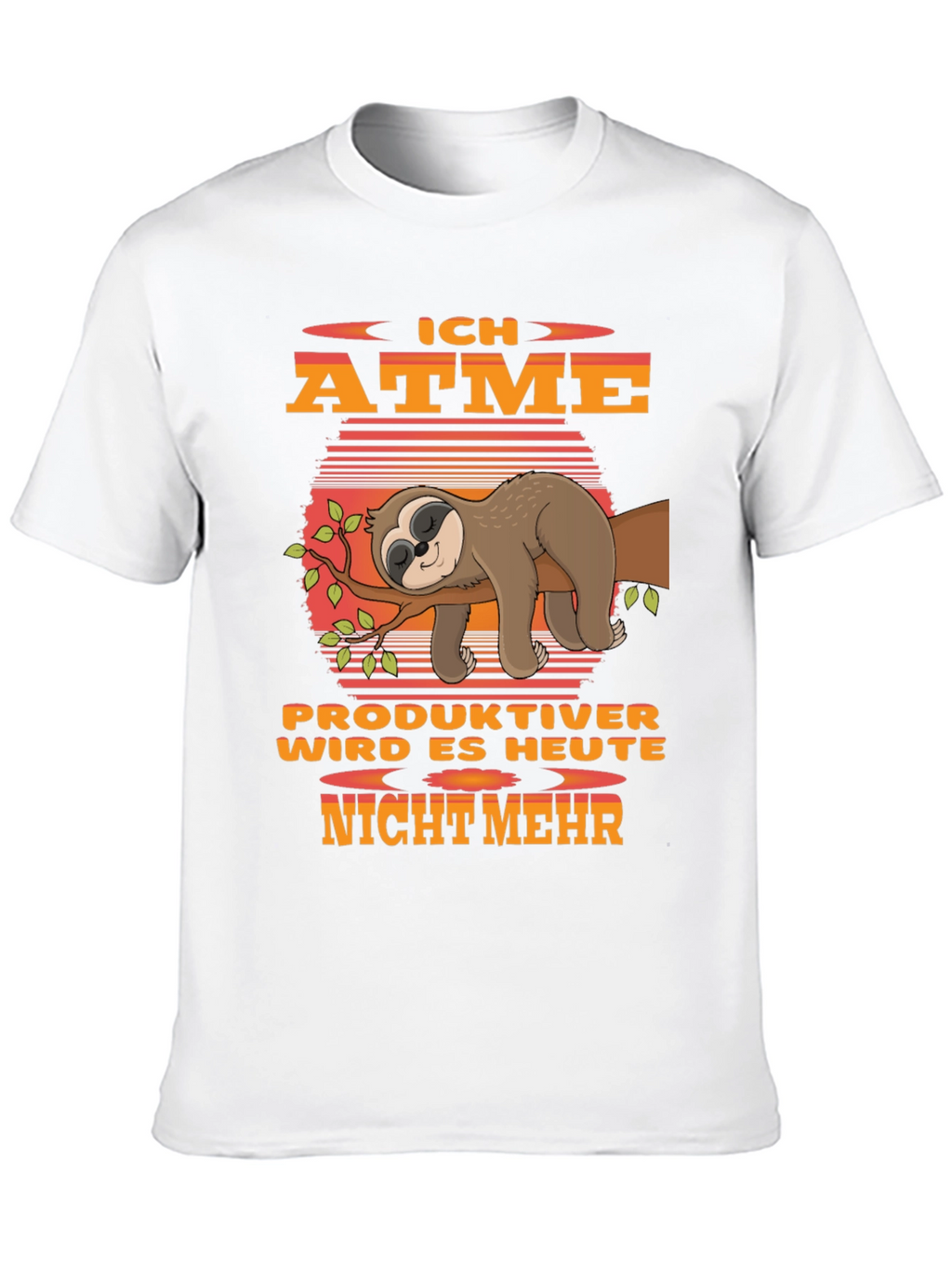 Ich Atme Sloth Graphic T-Shirt