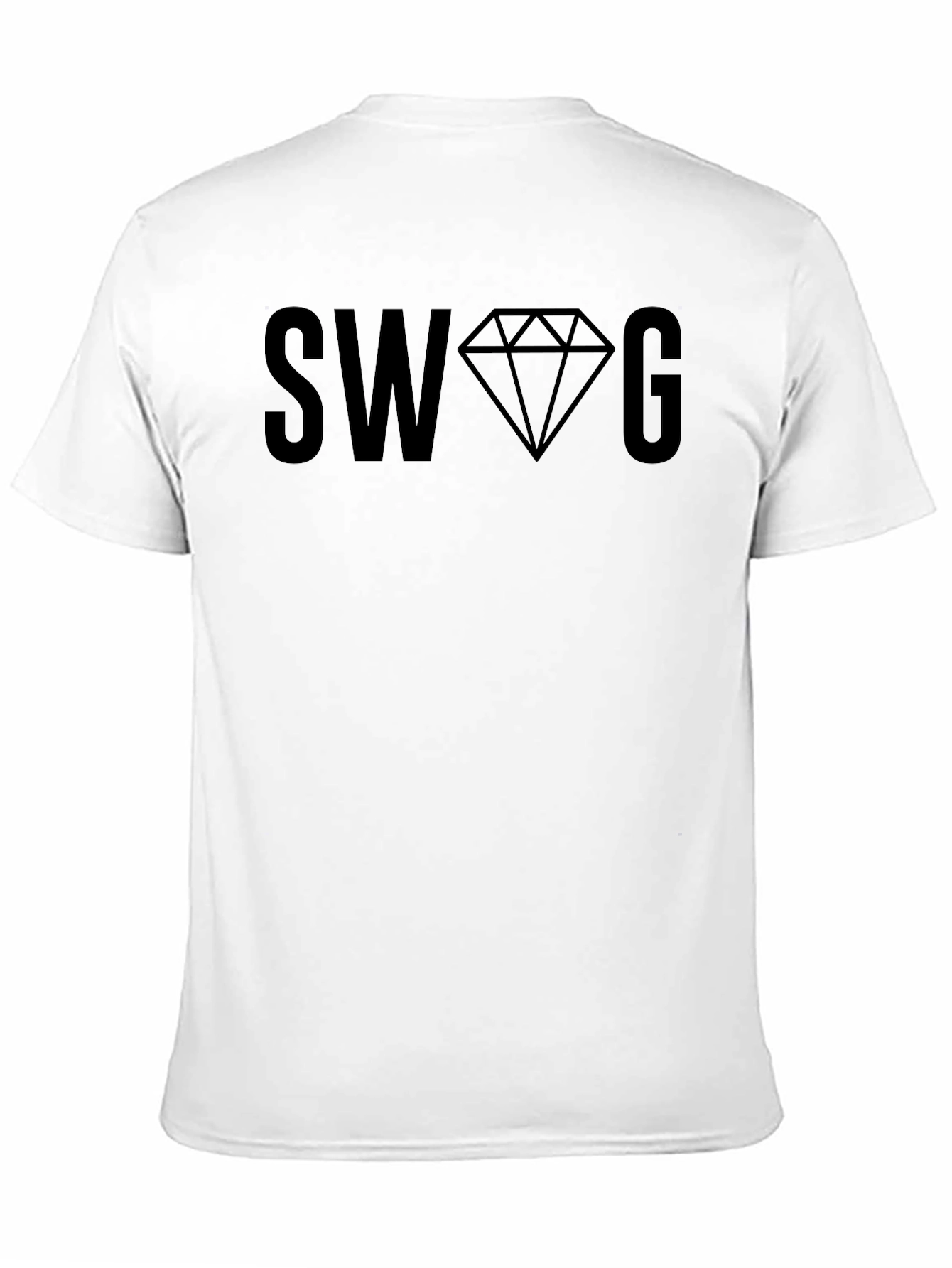 Mens Black SWAG Graphic T-Shirt