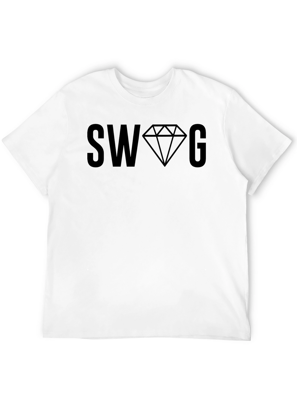 Mens Black SWAG Graphic T-Shirt